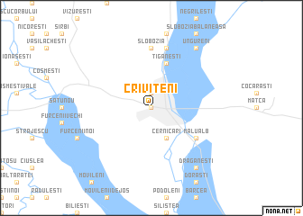 map of Criviţeni