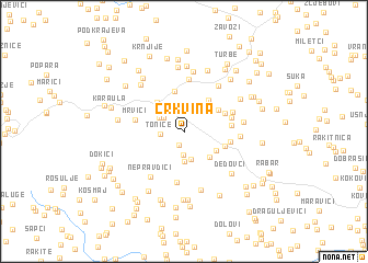 map of Crkvina