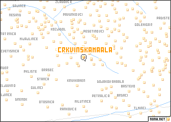 map of Crkvinska Maala