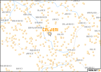 map of Crljeni