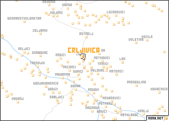 map of Crljivica