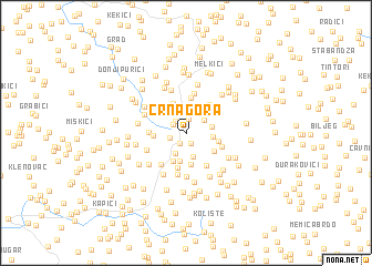 map of Crna Gora