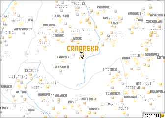 map of Crna Reka