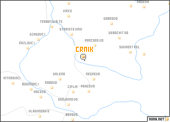 map of Crnik