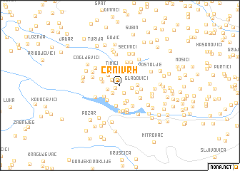 map of Crni Vrh