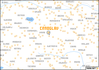 map of Crnoglav