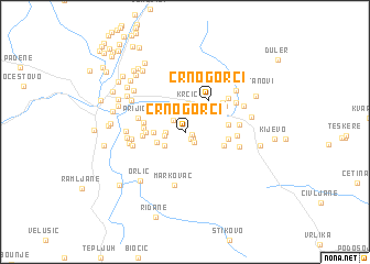 map of Crnogorci