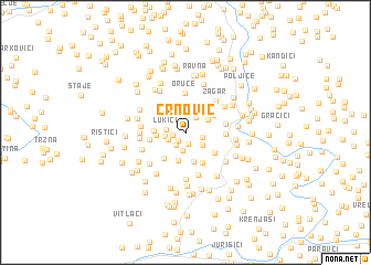 map of Crnović