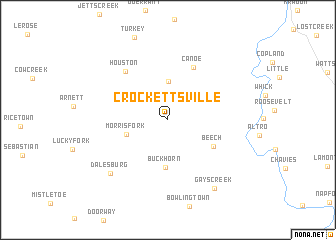 map of Crockettsville
