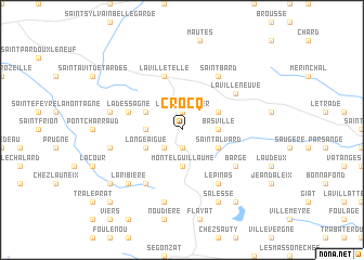 map of Crocq