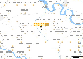 map of Croignon