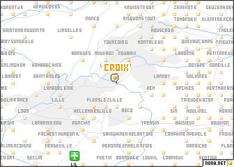 map of Croix