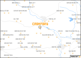 map of Cromford
