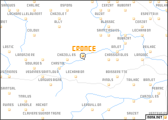 map of Cronce