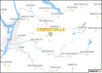 map of Cropseyville