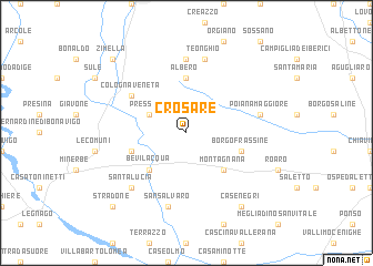 map of Crosare