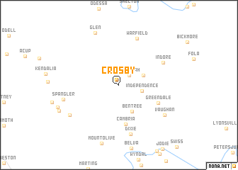 map of Crosby