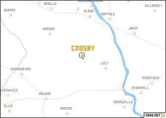 map of Crosby