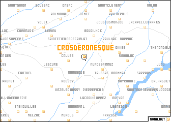 map of Cros-de-Ronesque