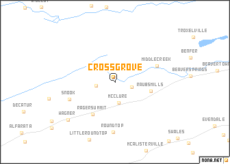 map of Crossgrove