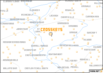 map of Crosskeys