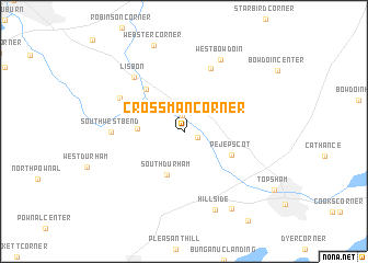 map of Crossman Corner