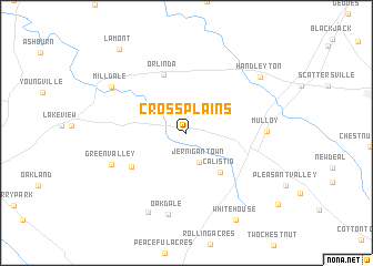 map of Cross Plains