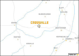 map of Crossville