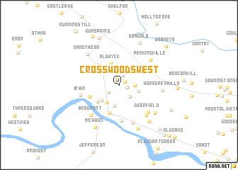 map of Crosswoods West