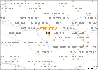 map of Croutoy