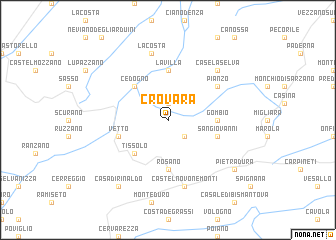 map of Crovara
