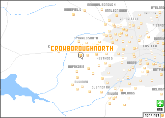 map of Crowborough North
