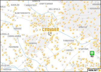 map of Crowder