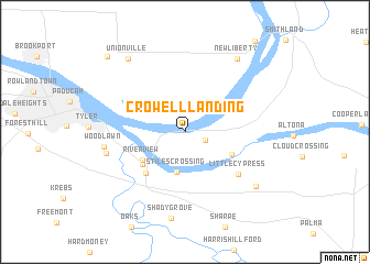 map of Crowell Landing