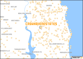 map of Crow Haven Estates