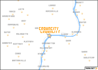 map of Crown City