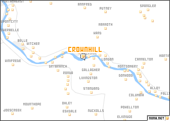 map of Crown Hill