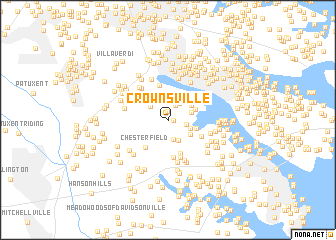 map of Crownsville