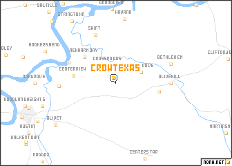 map of Crowtexas