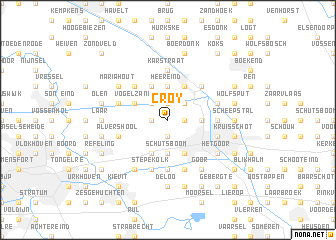 map of Croy