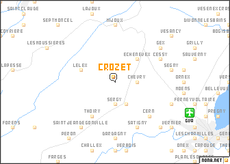 map of Crozet