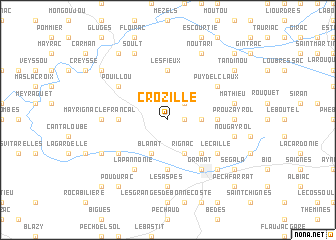 map of Crozille