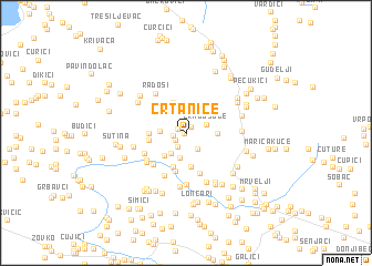 map of Crtanice