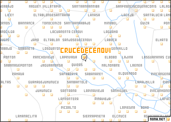 map of Cruce de Cenoví