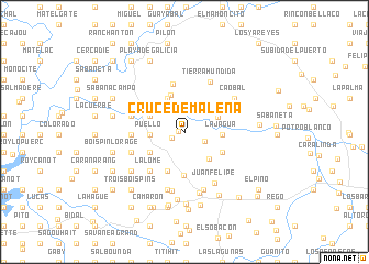 map of Cruce de Malena