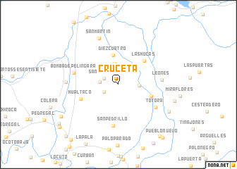 map of Cruceta