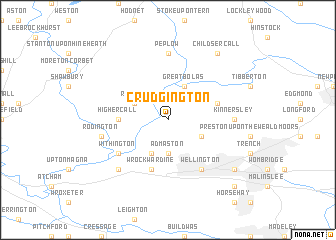 map of Crudgington