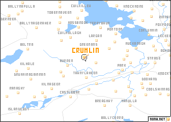 map of Crumlin