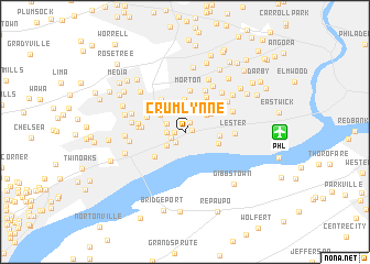 map of Crum Lynne