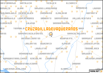 map of Cruzadilla de Vaqueranos